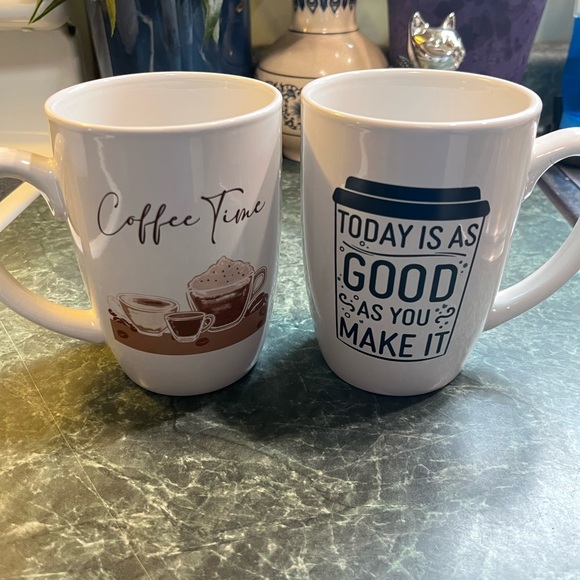 Royal Norfolk Other - Royal Norfolk 10oz White Coffee Mugs - Set of Two